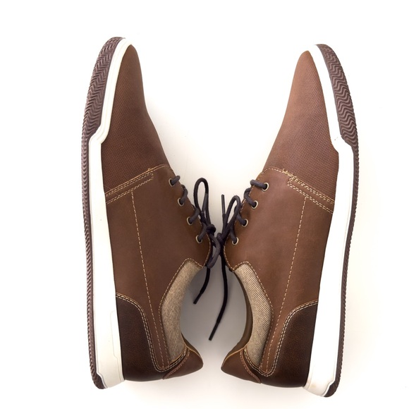 Rye By Hawker Rye Brown Lace Up Dress Sneaker Size 12 - Picture 4 of 8